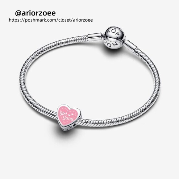 Pandora Engravable Girl Gang Heart Charm|Pendant - Picture 2 of 2